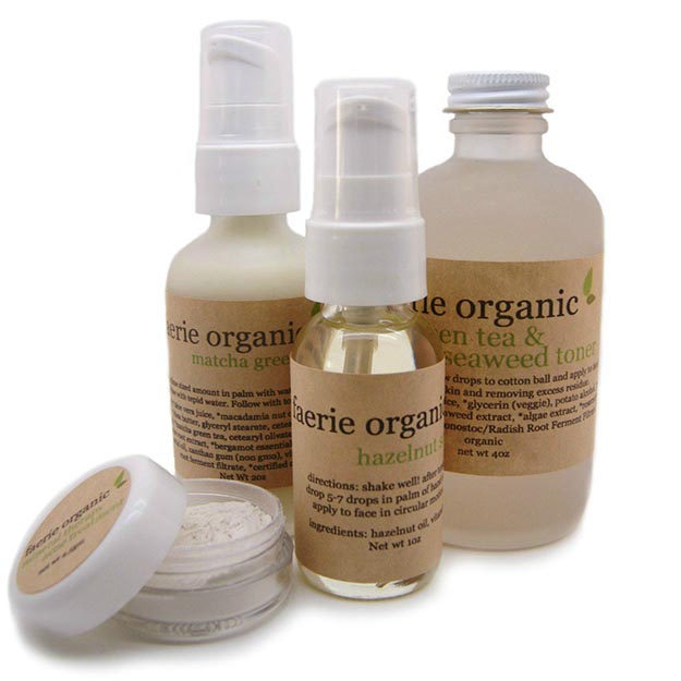 Faerie Organic - Matcha Green Tea Skincare Kit | 6 New Beauty Products with Matcha Powder, check it out at //makeuptutorials.com/matcha-powder-makeup-tutorials/