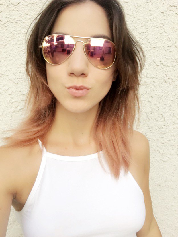 Rose Gold Hair, Rose Gold Sunglasses | The Quick & Easy Hair Trend You'll Fall In Love With This Fall!