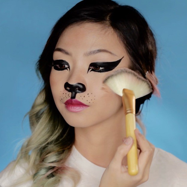 Apply Bronzer | Snapchat Lion Filter Super Cute Halloween Makeup Tutorial