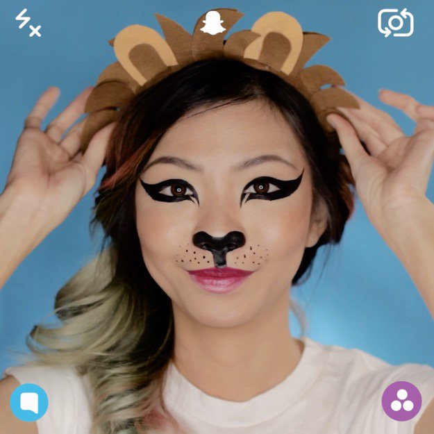 Add Mane | Snapchat Lion Filter Super Cute Halloween Makeup Tutorial