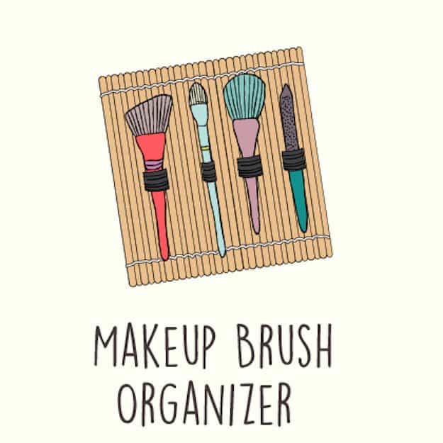 Makeup Brush Organizer | 13 Fun DIY Makeup Organizer Ideas For Proper Storage