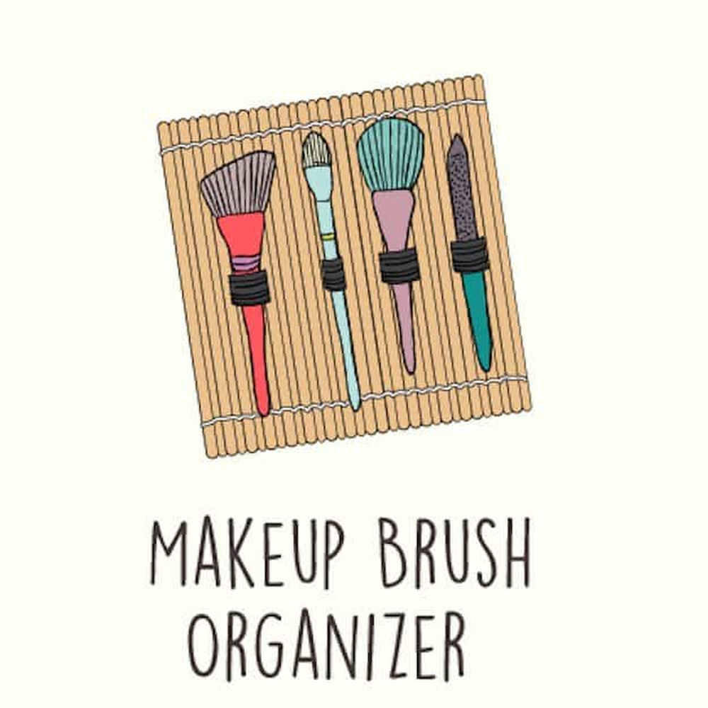 Makeup brush organizer | Fun DIY Makeup Organizer Ideas For Proper Storage | diy makeup storage organizer