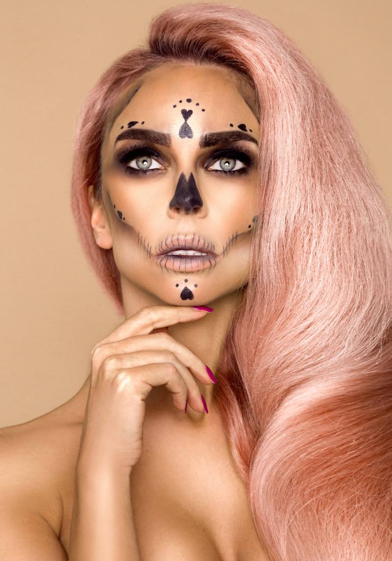 halloween-witch-portrait-beautiful-young-woman | spooky makeup
