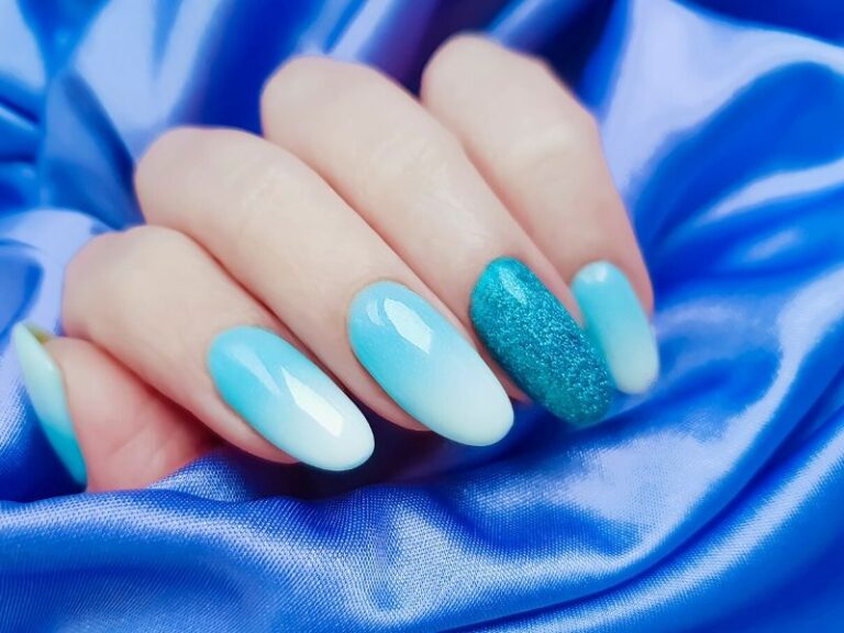 1. Sky Blue Ombre Nail Art - wide 6
