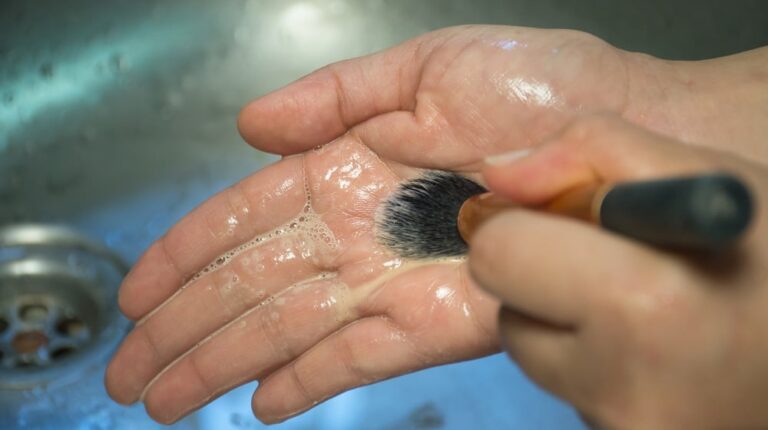 Woman cleaning makeup brushes | Affordable Makeup Brush Cleaner Products | Featured