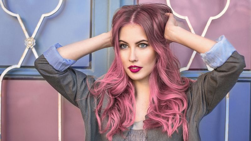 beautiful hipster fashion model curly pink | Upgrade Your Hairstyle With These 13 Shadow Root Hair Color Ideas