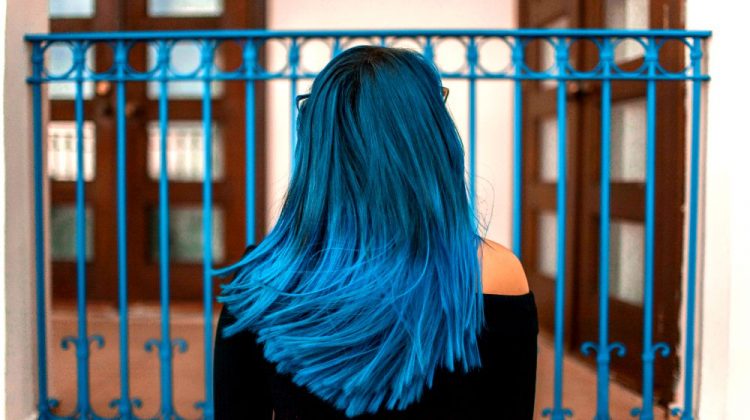 blue shadow root hair ideas