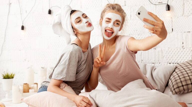 portrait-cute-young-women-sending-kisses | Underrated Fall Skincare Hacks To Try This Season | Featured