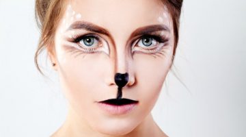 cute girl with reindeer makeup | How To Nail A Perfect Deer Makeup For Halloween | Featured