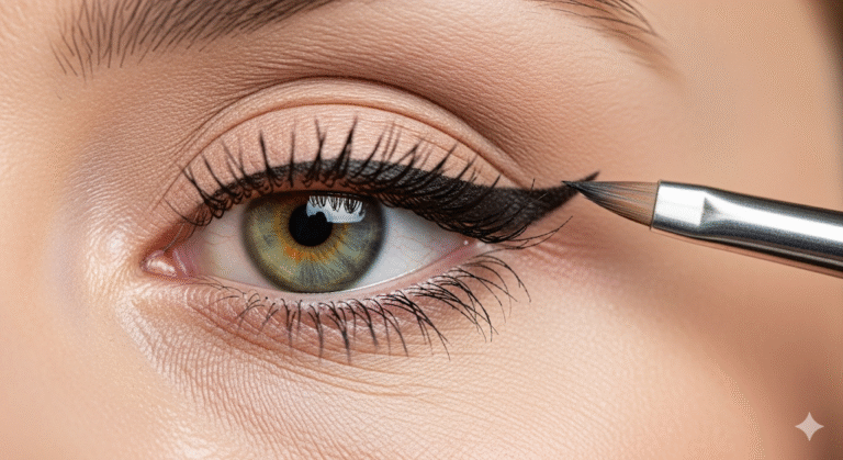 winged eyeliner